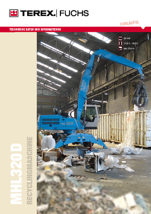 मटेरियल हैंडलर Terex-Fuchs MHL 320 D