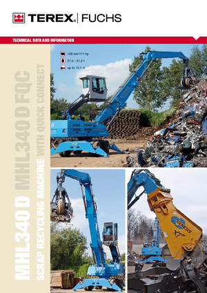 मटेरियल हैंडलर Terex-Fuchs MHL 340 D