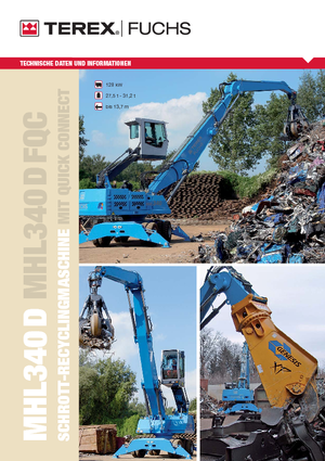 मटेरियल हैंडलर Terex-Fuchs MHL 340 D