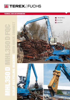 मटेरियल हैंडलर Terex-Fuchs MHL 350 D