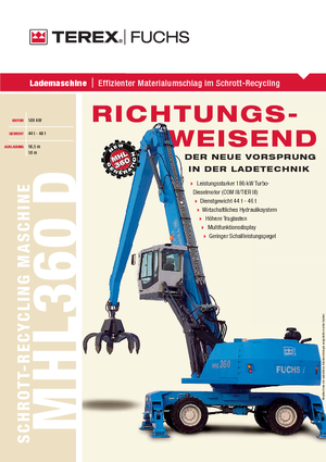 मटेरियल हैंडलर Terex-Fuchs MHL 360 D