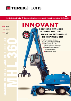 मटेरियल हैंडलर Terex-Fuchs MHL 360 D