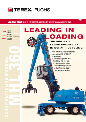 मटेरियल हैंडलर Terex-Fuchs MHL 360 D