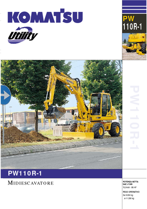 व्हील एक्सकेवेटर Komatsu PW110R-1