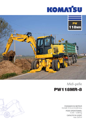 व्हील एक्सकेवेटर Komatsu PW118MR-8