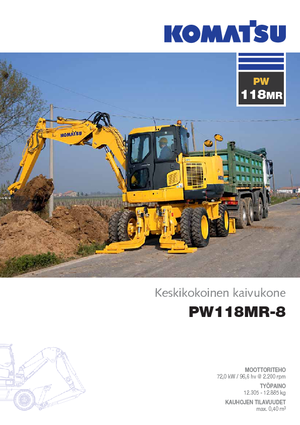 व्हील एक्सकेवेटर Komatsu PW118MR-8