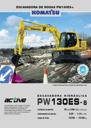व्हील एक्सकेवेटर Komatsu PW130-6