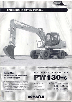 व्हील एक्सकेवेटर Komatsu PW130-6
