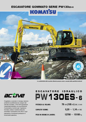 व्हील एक्सकेवेटर Komatsu PW130-6