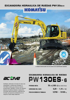 व्हील एक्सकेवेटर Komatsu PW130-6