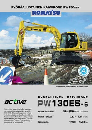 व्हील एक्सकेवेटर Komatsu PW130-6