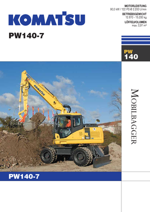 व्हील एक्सकेवेटर Komatsu PW140-7