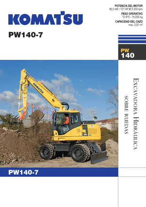 व्हील एक्सकेवेटर Komatsu PW140-7