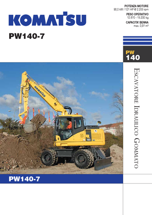 व्हील एक्सकेवेटर Komatsu PW140-7