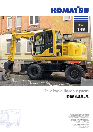 व्हील एक्सकेवेटर Komatsu PW148-8