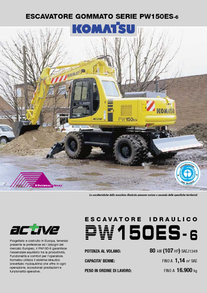 व्हील एक्सकेवेटर Komatsu PW150-6