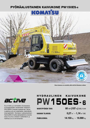 व्हील एक्सकेवेटर Komatsu PW150-6