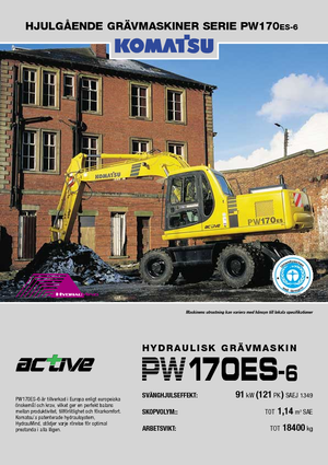 व्हील एक्सकेवेटर Komatsu PW170-6