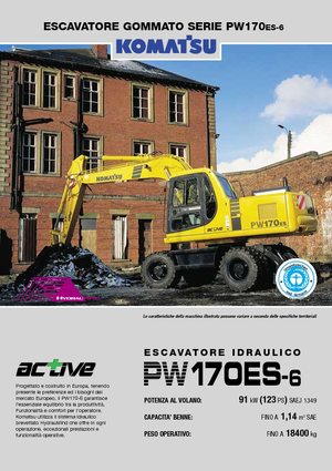 व्हील एक्सकेवेटर Komatsu PW170-6