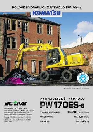 व्हील एक्सकेवेटर Komatsu PW170-6