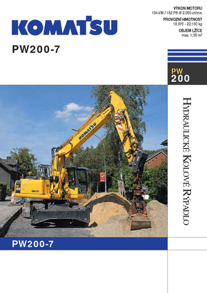 व्हील एक्सकेवेटर Komatsu PW200-7E0