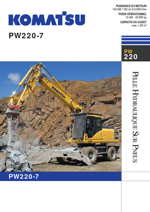 व्हील एक्सकेवेटर Komatsu PW220-7 E0