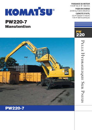 व्हील एक्सकेवेटर Komatsu PW220-7MH