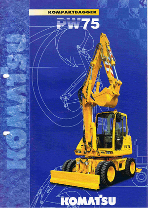 व्हील एक्सकेवेटर Komatsu PW75-2