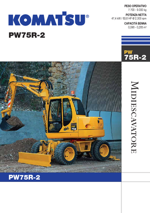 व्हील एक्सकेवेटर Komatsu PW75 R-2