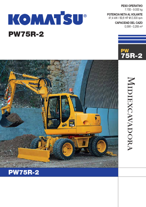 व्हील एक्सकेवेटर Komatsu PW75 R-2