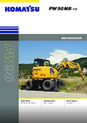 व्हील एक्सकेवेटर Komatsu PW98MR-10