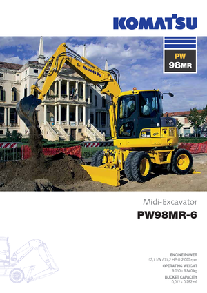व्हील एक्सकेवेटर Komatsu PW98MR-6