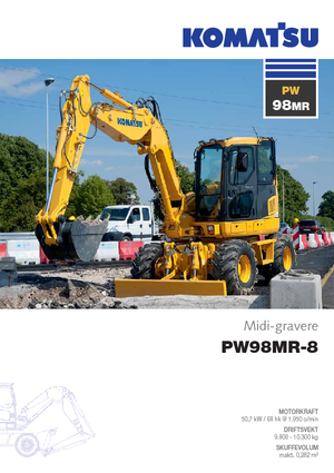 व्हील एक्सकेवेटर Komatsu PW98MR-8