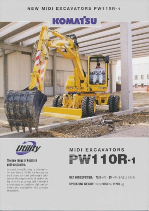 व्हील एक्सकेवेटर Komatsu PW110R-1