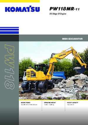 व्हील एक्सकेवेटर Komatsu PW118MR-11