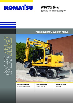 व्हील एक्सकेवेटर Komatsu PW158-11E0