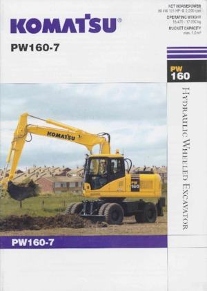 व्हील एक्सकेवेटर Komatsu PW160-7