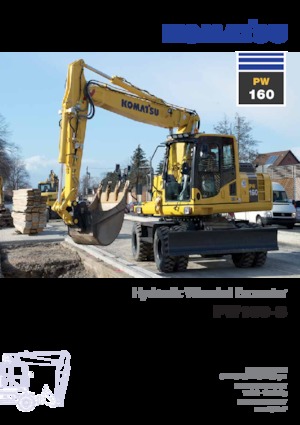 व्हील एक्सकेवेटर Komatsu PW160-8