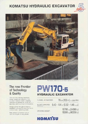 व्हील एक्सकेवेटर Komatsu PW170-5