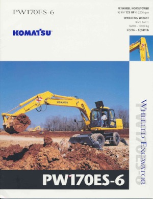 व्हील एक्सकेवेटर Komatsu PW170-6
