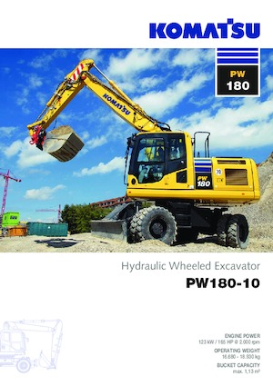 व्हील एक्सकेवेटर Komatsu PW180-10 