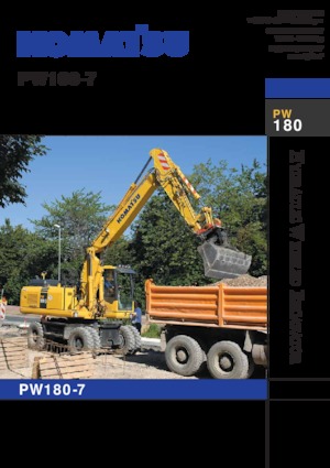 व्हील एक्सकेवेटर Komatsu PW180-7E0