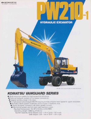 व्हील एक्सकेवेटर Komatsu PW210-1