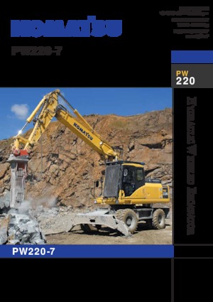 व्हील एक्सकेवेटर Komatsu PW220-7