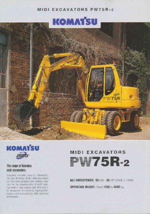 व्हील एक्सकेवेटर Komatsu PW75 R-2