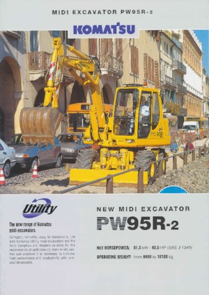 व्हील एक्सकेवेटर Komatsu PW95 R-2