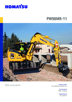 व्हील एक्सकेवेटर Komatsu PW98MR-11E0
