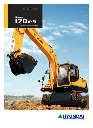 व्हील एक्सकेवेटर Hyundai R 170 W 9
