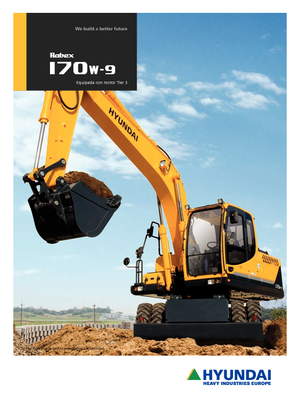 व्हील एक्सकेवेटर Hyundai R 170 W 9