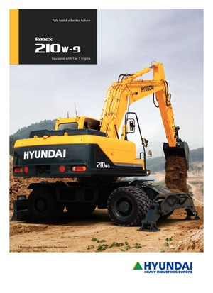 व्हील एक्सकेवेटर Hyundai R 210 W 9